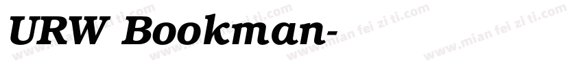URW Bookman字体转换